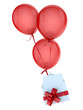 Floating greeting card