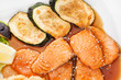 salmon with vegetables