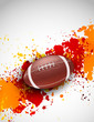 Grunge background with ball