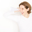 glückliche Frau