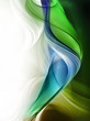 Elegant fresh green waves