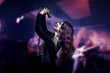 girl with microphone
