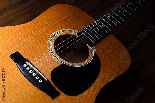 Photo: Acoustic guitar - close up Acoustic guitar - close up