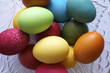Gemusterte bunte Ostereier