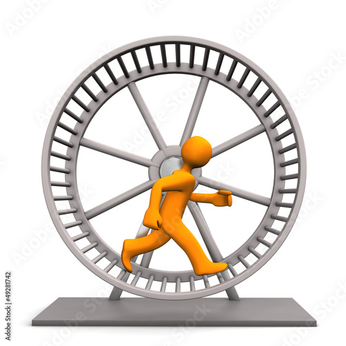Illustration: Hamster Running Wheel Hamster Running Wheel