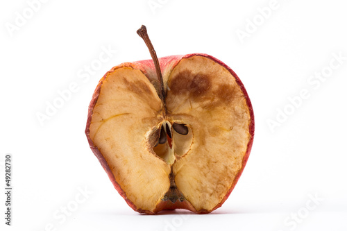 Photo: Half a rotten apple Half a rotten apple