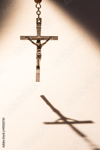 Photo: Cross casting a shadow Cross casting a shadow