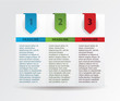 Four vector paper progress cards with place for you're text.