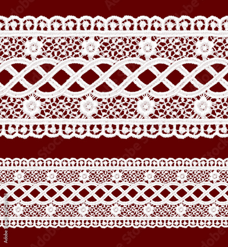 Vector: Seamless penwork lace border. Seamless penwork lace border.