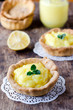 Baskets with lemon cream