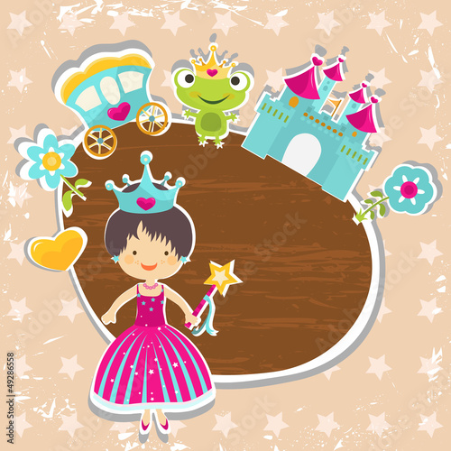 Vector: princess background princess background