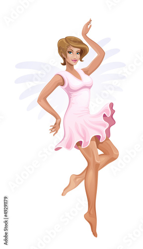 Vector: Graceful girl Graceful girl