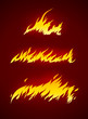 burning flame of fire vector silhouette vector illustration