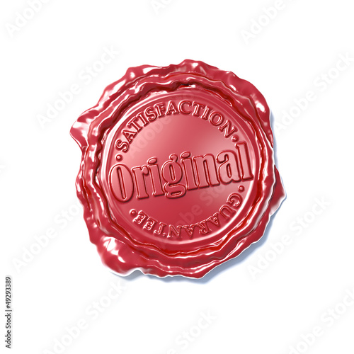 Illustration: seal wax certificate 3d illustration seal wax certificate 3d illustration