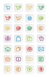 colorful ecommerce icons