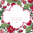floral frame vector card