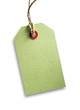 Blank price tag isolated