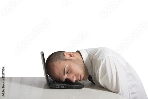 Photo: Businessman sleeping Businessman sleeping