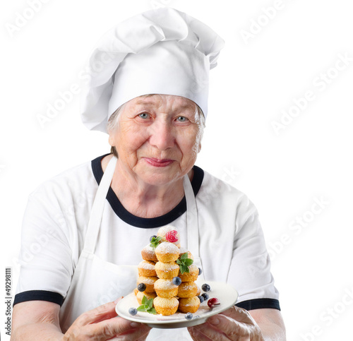 Photo: Senior woman cook Senior woman cook