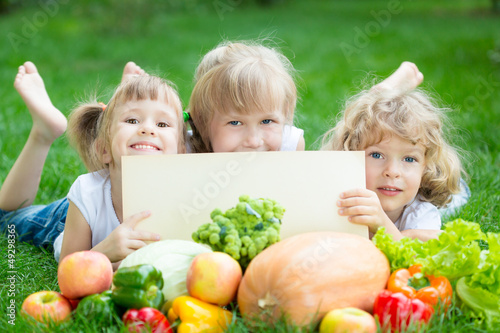 Photo: Children having picnic Children having picnic