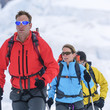 auf Skitour unterwegs im Gletscherbereich