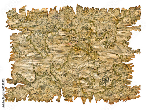 Illustration: Pirate map Pirate map