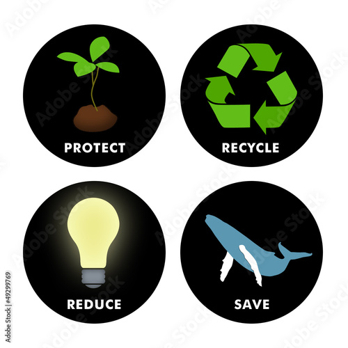 Illustration: Enviromental Symbols Enviromental Symbols