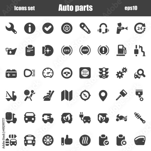 Vector: icons auto black icons auto black