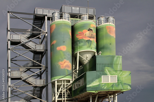 Photo: Bunte Silos in Wernigerode Bunte Silos in Wernigerode