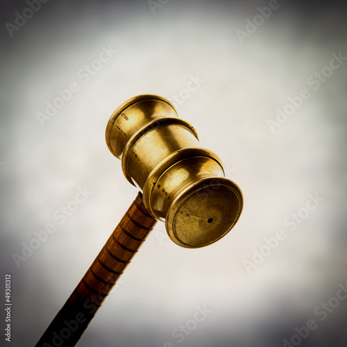 Photo: brass gavel brass gavel
