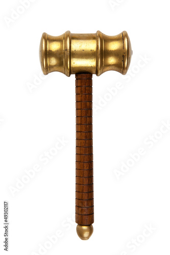 Photo: gavel white background gavel white background
