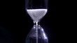 Video: hourglass on a black background 2 hourglass on a black background 2