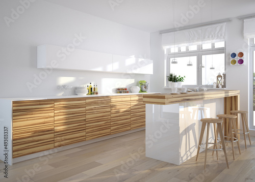 Photo: design küche mit theke und dekoration design küche mit theke und dekoration
