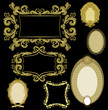 seven frames golden and beige color