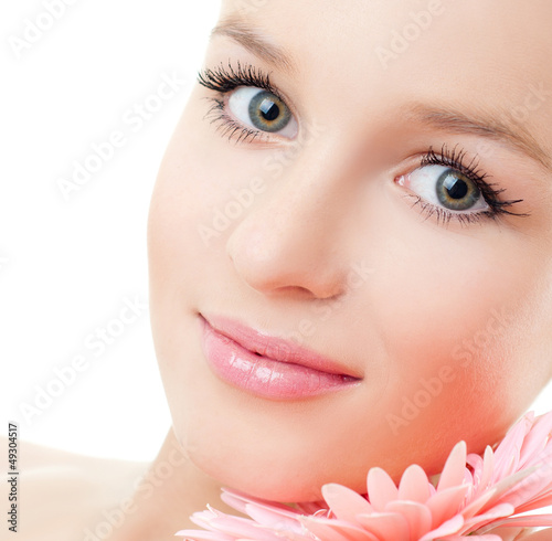 Photo: Beautiful Girl face. Perfect skin Beautiful Girl face. Perfect skin