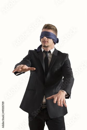 Photo: Blind businessman Blind businessman