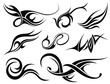 Tribal tattoo set
