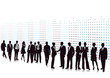 Businessmänner und Frauen