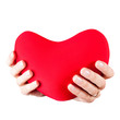 Teenage girl with heart