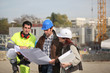 Team on construction site