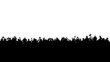 Video: Crowd of people. White background. Crowd of people. White background.