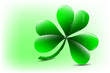 Clover with three leaves - vector icon