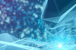 Abstrakter Voronoi Hintergrund Digital 3D