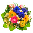 easter bouquet of colorful spring flowers