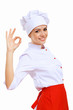 Young cook preparing food