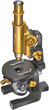 Vector drawing of a microscope