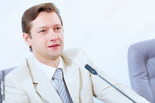 Photo: Businessman at meeting Businessman at meeting
