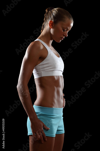 Photo: Fitness woman smiling Fitness woman smiling