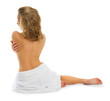 Young healthy woman isolated