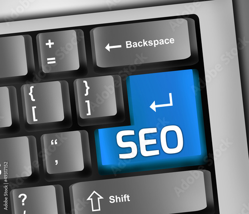 Illustration: Keyboard Illustration "SEO - Search Engine Optimization" Keyboard Illustration "SEO - Search Engine Optimization"